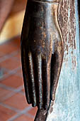 Vientiane, Laos - Wat Si Saket, The gallery around the sim houses thousands of Buddha statues in various mudras, dating  from the 16th century. 